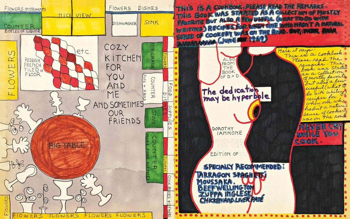 Dorothy Iannone — A Cookbook